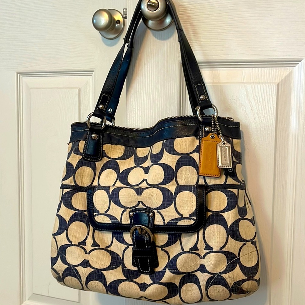 Coach canvas handbag
